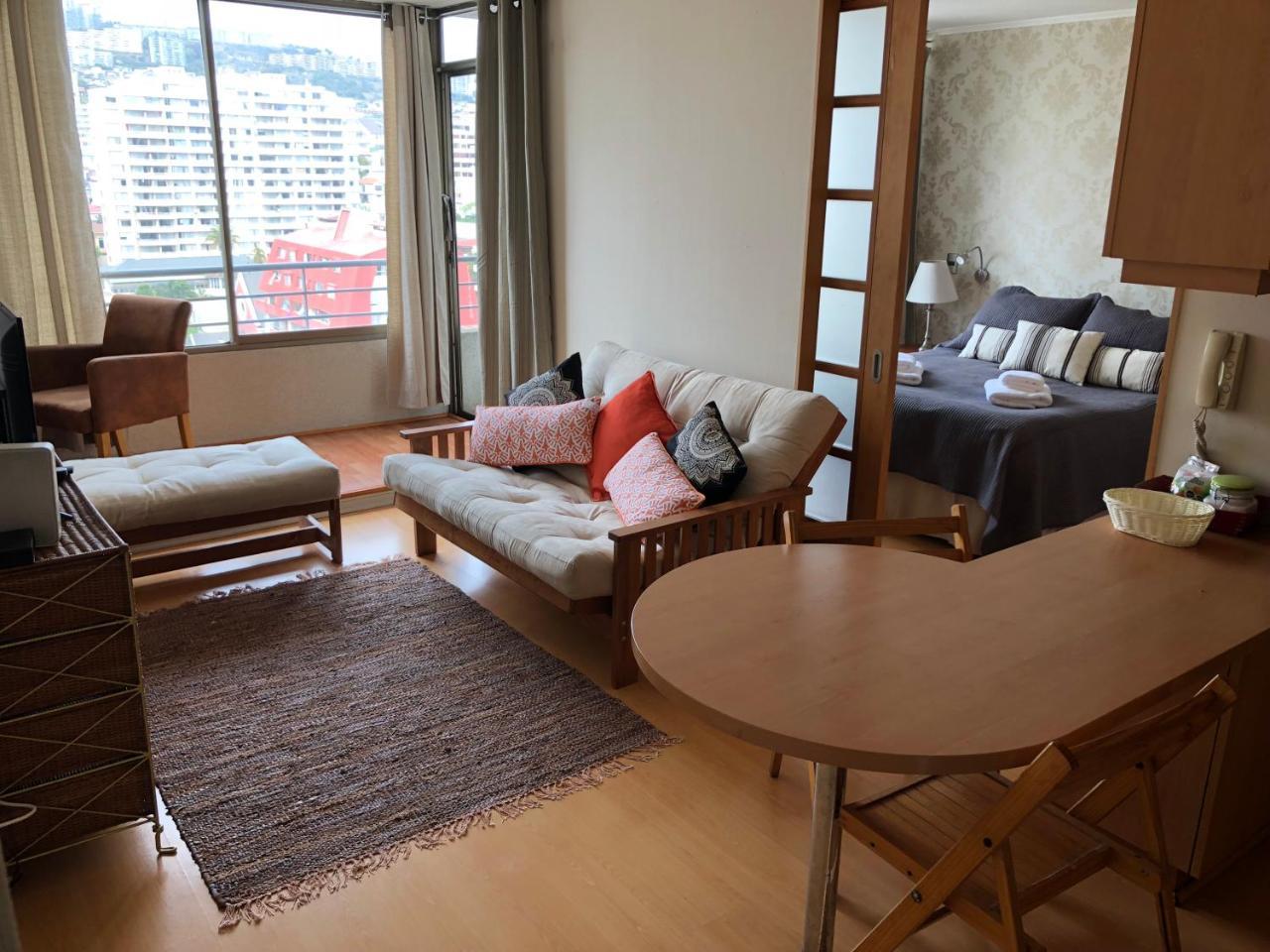 1201 Departamento Vs Centro Vina Daire Vina del Mar Dış mekan fotoğraf